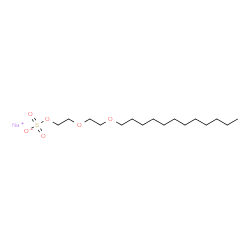 ChemSpider 2D Image | SODIUM LAURETH-2 SULFATE | C16H33NaO6S
