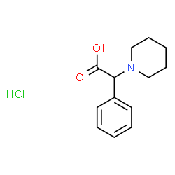 ChemSpider 2D Image | phenyl(1-piperidinyl)acetic acid hydrochloride | C13H18ClNO2