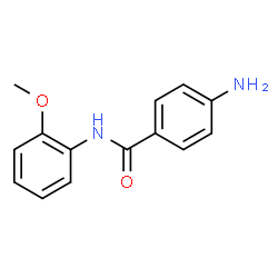 ChemSpider 2D Image | 4-Amino-N-(2-methoxyphenyl)benzamide | C14H14N2O2
