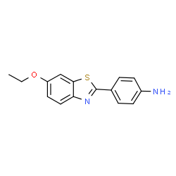 ChemSpider 2D Image | 4-(6-Ethoxy-1,3-benzothiazol-2-yl)aniline | C15H14N2OS