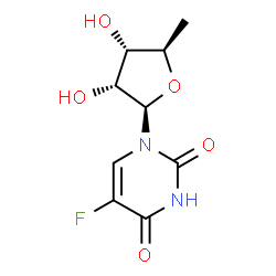 ChemSpider 2D Image | (+)-Doxifluridine | C9H11FN2O5