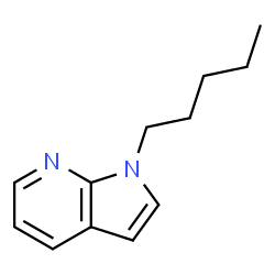 ChemSpider 2D Image | 1-Pentyl-1H-pyrrolo[2,3-b]pyridine | C12H16N2