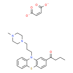 ChemSpider 2D Image | (Z)-but-2-enedioate;1-[10-[3-(4-methylpiperazin-1-yl)propyl]phenothiazin-2-yl]butan-1-one | C28H33N3O5S