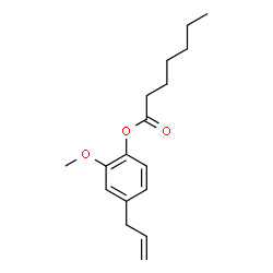 ChemSpider 2D Image | 4-Allyl-2-methoxyphenyl heptanoate | C17H24O3