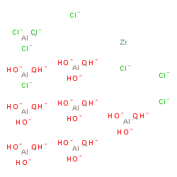 ChemSpider 2D Image | octaaluminum;zirconium;octachloride;icosahydroxide | H20Al8Cl8O20Zr
