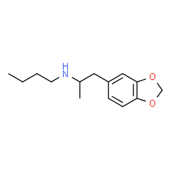 ChemSpider 2D Image | N-[1-(1,3-Benzodioxol-5-yl)-2-propanyl]-1-butanamine | C14H21NO2
