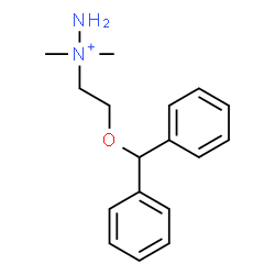 ChemSpider 2D Image | 1-[2-(Diphenylmethoxy)ethyl]-1,1-dimethylhydrazinium | C17H23N2O