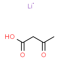 ChemSpider 2D Image | Butanoic acid, 3-oxo-, lithium salt (1:1) | C4H6LiO3