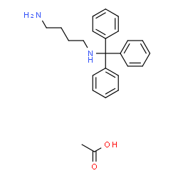 ChemSpider 2D Image | N-Trityl-1,4-butanediamine acetate (1:1) | C25H30N2O2