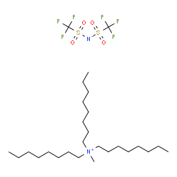 ChemSpider 2D Image | Trioctylmethylammonium bis(trifluoromethylsulfonyl)imide | C27H54F6N2O4S2