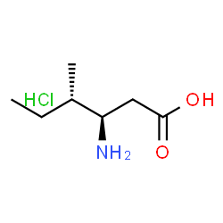 ChemSpider 2D Image | L-β-Homoisoleucine hydroChloride | C7H16ClNO2