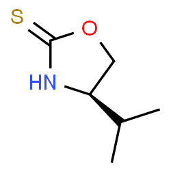 ChemSpider 2D Image | (R)-4-Isopropyl-2-oxazolidinethione | C6H11NOS