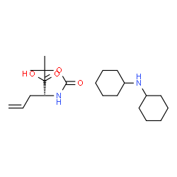 ChemSpider 2D Image | Boc-D-allylglycine (dicyclohexylammonium) salt | C22H40N2O4