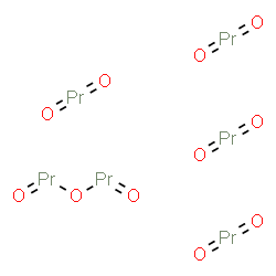 ChemSpider 2D Image | dioxopraseodymium;oxo(oxopraseodymiooxy)praseodymium | O11Pr6