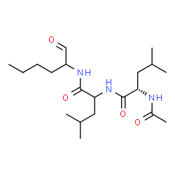 ChemSpider 2D Image | N-Acetyl-L-leucyl-N-(1-oxo-2-hexanyl)leucinamide | C20H37N3O4