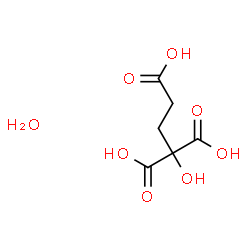 ChemSpider 2D Image | 1-Hydroxy-1,1,3-propanetricarboxylic acid hydrate (1:1) | C6H10O8