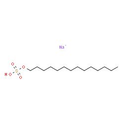 ChemSpider 2D Image | 1-Tetradecanol, hydrogen sulfate, sodium salt (1:1) | C14H30NaO4S