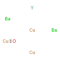 ChemSpider 2D Image | Copper, oxo-, barium copper yttrium salt (1:2:2:1) | Ba2Cu3OY