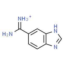ChemSpider 2D Image | Amino(1H-benzimidazol-6-yl)methaniminium | C8H9N4