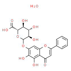 ChemSpider 2D Image | Baicalin hydrate | C21H20O12