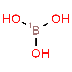 ChemSpider 2D Image | (~11~B)Boric acid | H311BO3