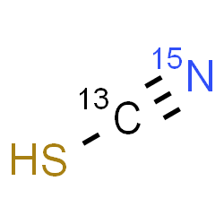 ChemSpider 2D Image | (~13~C,~15~N)Thiocyanic acid | 13CH15NS