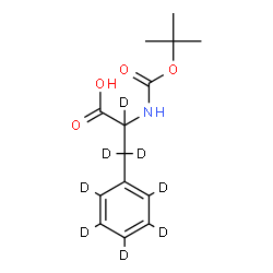 ChemSpider 2D Image | N-{[(2-Methyl-2-propanyl)oxy]carbonyl}(alpha,beta,beta,2,3,4,5,6-~2~H_8_)phenylalanine | C14H11D8NO4
