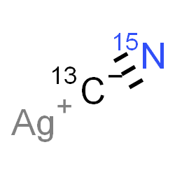 ChemSpider 2D Image | Silver(1+) (~13~C,~15~N)cyanide | 13CAg15N