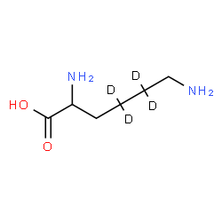 ChemSpider 2D Image | lysine-4,4,5,5-d4 | C6H10D4N2O2