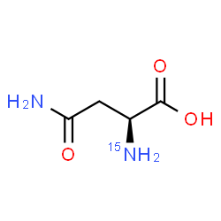 ChemSpider 2D Image | L-(N~2~-~15~N)Asparagine | C4H8N15NO3