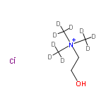 InChI=1/C5H14NO.ClH/c1-6(2,3)4-5-7;/h7H,4-5H2,1-3H3;1H/q+1;/p-1/i1D3,2D3,3D3;