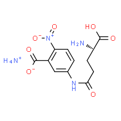 ChemSpider 2D Image | Ammonium 5-(L-gamma-glutamylamino)-2-nitrobenzoate | C12H16N4O7