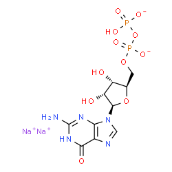 ChemSpider 2D Image | 5'-GDP-Na2 | C10H13N5Na2O11P2