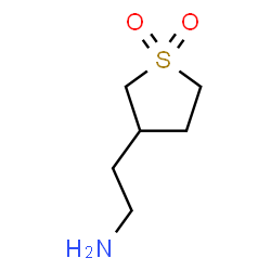 ChemSpider 2D Image | 2-(1,1-Dioxidotetrahydro-3-thiophenyl)ethanamine | C6H13NO2S