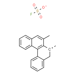 ChemSpider 2D Image | 6,7-Dimethyl-5,6-dihydrobenzo[c]phenanthren-6-ylium sulfurofluoridate | C20H17FO3S