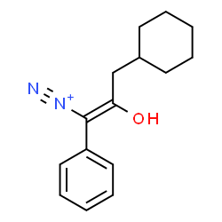 ChemSpider 2D Image | (1E)-3-Cyclohexyl-2-hydroxy-1-phenyl-1-propene-1-diazonium | C15H19N2O