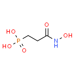 ChemSpider 2D Image | [3-(Hydroxyamino)-3-oxopropyl]phosphonic acid | C3H8NO5P