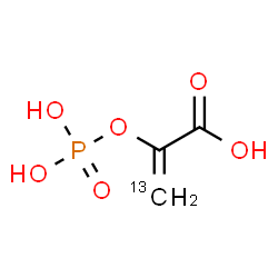 ChemSpider 2D Image | 2-(Phosphonooxy)(3-~13~C)-2-propenoic acid | C213CH5O6P