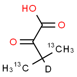 ChemSpider 2D Image | 3-(~13~C)Methyl-2-oxo(4-~13~C,3-~2~H)butanoic acid | C313C2H7DO3