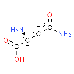 ChemSpider 2D Image | (~13~C_4_)Asparagine | 13C4H8N2O3