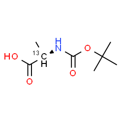 ChemSpider 2D Image | Boc-Ala-OH-2-13C | C713CH15NO4