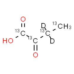 ChemSpider 2D Image | 2-Oxo(~13~C_4_,3,3-~2~H_2_)butanoic acid | 13C4H4D2O3