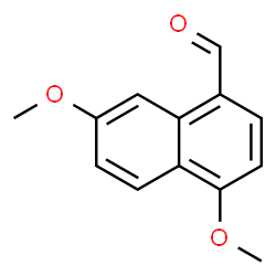 ChemSpider 2D Image | 4,7-dimethoxy-1-naphthaldehyde | C13H12O3