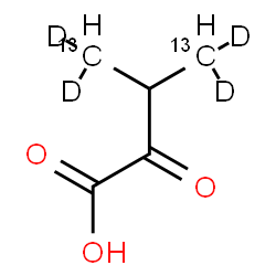 ChemSpider 2D Image | 3-(~13~C,~2~H_2_)Methyl-2-oxo(4-~13~C,4,4-~2~H_2_)butanoic acid | C313C2H4D4O3