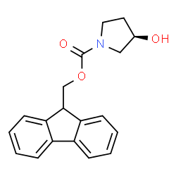ChemSpider 2D Image | (r)-1-fmoc-3-pyrrolidinol | C19H19NO3