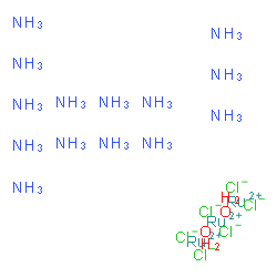 ChemSpider 2D Image | Ruthenium(2+) chloride ammoniate hydrate (3:6:14:2) | H46Cl6N14O2Ru3