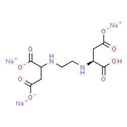 ChemSpider 2D Image | Trisodium 2-[(2-{[(1S)-1-carboxy-2-carboxylatoethyl]amino}ethyl)amino]succinate | C10H13N2Na3O8