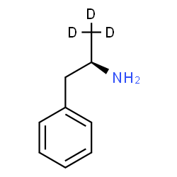ChemSpider 2D Image | (2R)-1-Phenyl-2-(3,3,3-~2~H_3_)propanamine | C9H10D3N