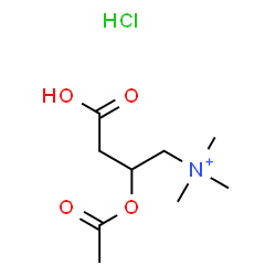 ChemSpider 2D Image | 1-Propanaminium, 2-(acetyloxy)-3-carboxy-N,N,N-trimethyl-, hydrochloride (1:1) | C9H19ClNO4