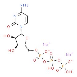 ChemSpider 2D Image | CTP | C9H14N3Na2O14P3